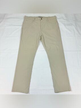 Desert Dunes Mens Actual 38x31 Stretch Performance Chino Pants Golf Preppy Khaki